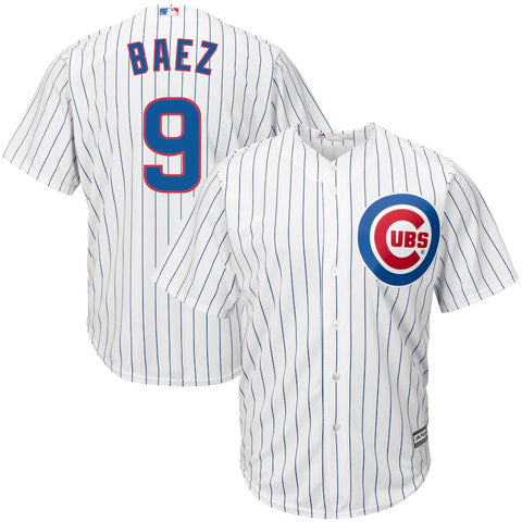 Javier Baez Chicago Cubs Majestic Youth Official Cool Base Player Jersey - White