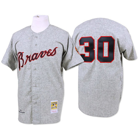 Orlando Cepeda 1969 Atlanta Braves Mitchell & Ness Authentic Throwback Jersey - Gray