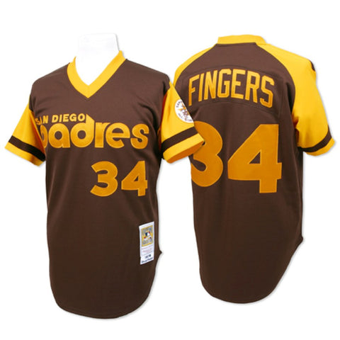 Rollie Fingers 1978 San Diego Padres Mitchell & Ness Authentic Throwback Jersey - Brown