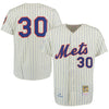 Nolan Ryan 1969 New York Mets Mitchell & Ness Authentic Throwback Jersey - Cream/Blue