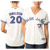 Josh Donaldson Toronto Blue Jays Majestic Women's Cool Base Jersey Blue