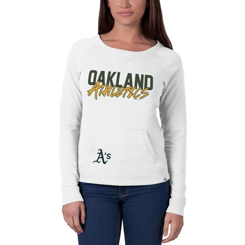 Oakland Athletics '47 Women's Gameday Crew Neck Sweater - White