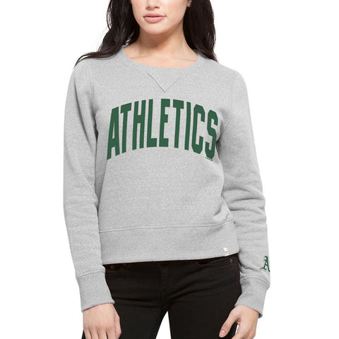 Oakland Athletics '47 Women's Splash Crew Neck Sweatshirt - Gray