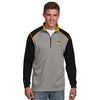 Pittsburgh Pirates Antigua Breakdown Quarter-Zip Knit Sweater - Gray/Black