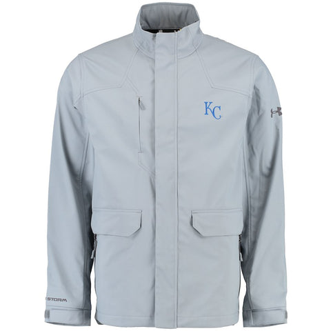 Kansas City Royals Under Armour Elevate Storm Softshell Jacket - Steel