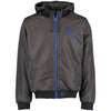 Kansas City Royals JH Design Reversible Colorblocked Fleece Hooded Jacket - Charcoal