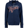 Detroit Tigers G-III Sports by Carl Banks Women's Curtain Call Full-Zip Mesh Hoodie - Navy