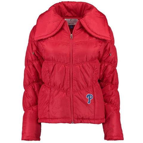 Philadelphia Phillies G-III Sports by Carl Banks Women's Chevron Quilted Full-Zip Jacket - Red