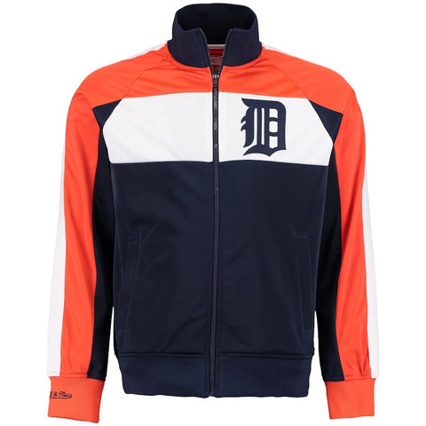 Detroit Tigers Mitchell & Ness Home Stand Track Jacket - Navy/Orange