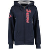 Atlanta Braves Soft as a Grape Women's Vintage Slub Full-Zip Hoodie - Navy