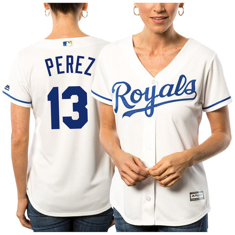 Salvador Perez Kansas City Royals Majestic Women's Cool Base Player Jersey