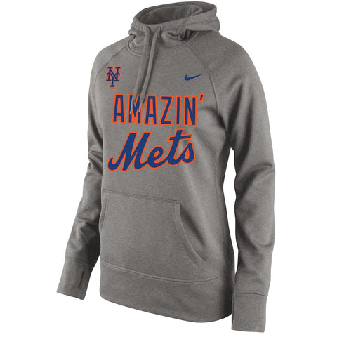 New York Mets Women's 2015 Local Playoff Hoodie - Gray