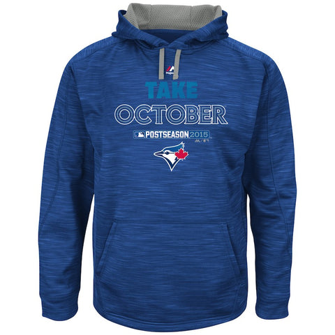 Toronto Blue Jays Majestic 2015 Playoff On Field Take October Streak Fleece Hoodie - Royal