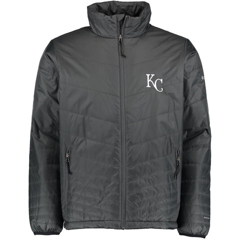 Kansas City Royals Columbia Mighty Lite Omni-Heat Full-Zip Jacket - Gray