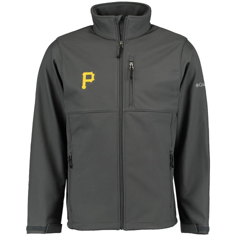 Pittsburgh Pirates Columbia Ascender Softshell Full-Zip Jacket - Gray