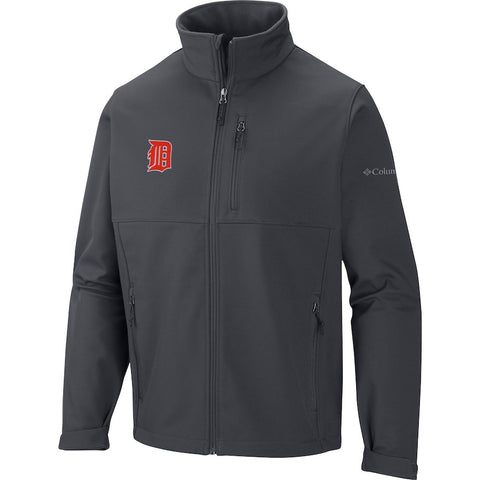 Detroit Tigers Columbia Ascender Softshell Full-Zip Jacket - Gray