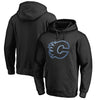Calgary Flames Rinkside Pond Hockey Pullover Hoodie - Black