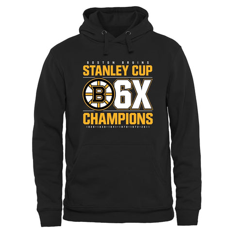 Boston Bruins Rinkside Victor Pullover Hoodie - Black