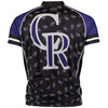 Colorado Rockies Short Sleeve Cycling Jersey - Purple