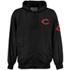 Cincinnati Reds JH Design Ripstop Hooded Jacket - Black
