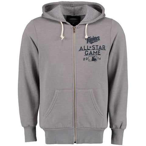 Minnesota Twins Majestic Threads All-Star Full-Zip Hoodie - Gray