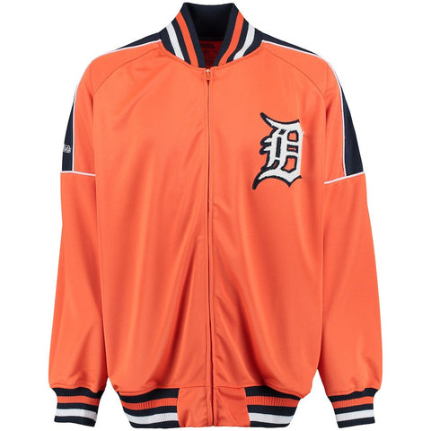 Detroit Tigers Stitches Ponte Track Jacket - Orange