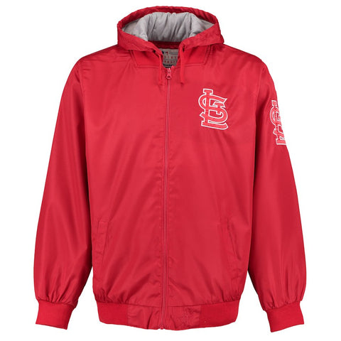 St. Louis Cardinals JH Design Ripstop Hooded Jacket - Red