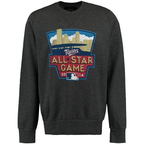 Minnesota Twins Majestic Threads All-Star Game Tri-Blend Pullover Sweatshirt - Gray