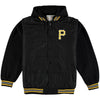 Pittsburgh Pirates JH Design Nylon/Fleece Hooded Jacket - Black