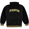 Pittsburgh Pirates JH Design Nylon/Fleece Hooded Jacket - Black