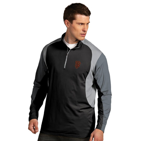San Francisco Giants Antigua Beta Pullover Jacket - Black