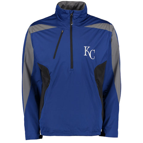 Kansas City Royals Antigua Discover Half-Zip Jacket - Royal