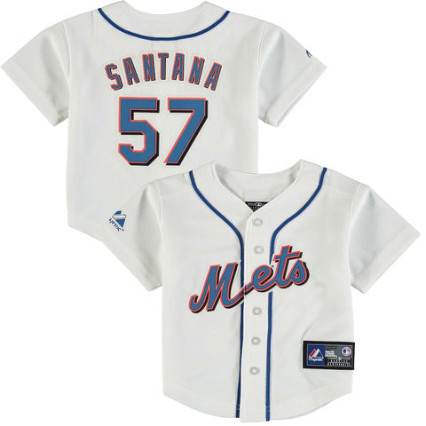 Johan Santana New York Mets Majestic Infant Player Replica Jersey - White