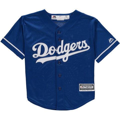 Los Angeles Dodgers Majestic Toddler Official Cool Base Jersey - Royal