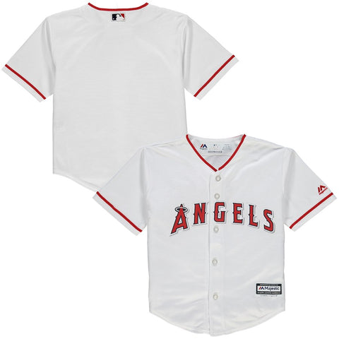 Los Angeles Angels Majestic Home Preschool Official Cool Base Team Jersey - White