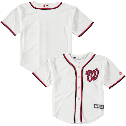 Washington Nationals Majestic Preschool Home Official Cool Base Team Jersey
