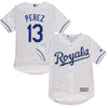 Salvador Perez Majestic Youth Official Cool Base Player Jersey - White