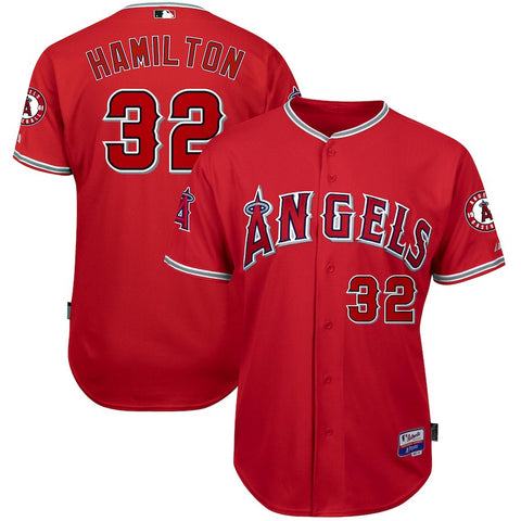 Josh Hamilton Los Angeles Angels Majestic Alternate 6300 Player Authentic Jersey - Red