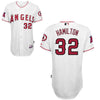 Josh Hamilton Los Angeles Angels Majestic Home 6300 Player Authentic - White