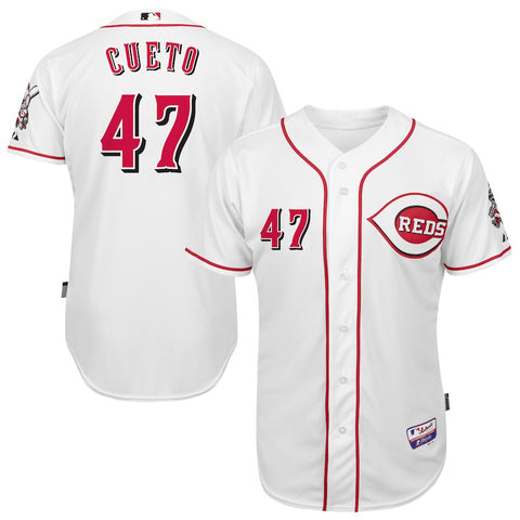 Johnny Cueto Cincinnati Reds Majestic Home 6300 Player Authentic Jersey - White
