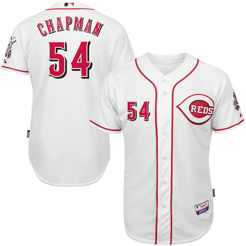 Aroldis Chapman Cincinnati Reds Majestic Home 6300 Player Authentic Jersey - White