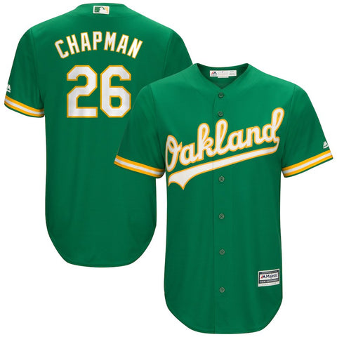 Matt Chapman Oakland Athletics Majestic Home Official Cool Base Player Jersey - Kelly Green