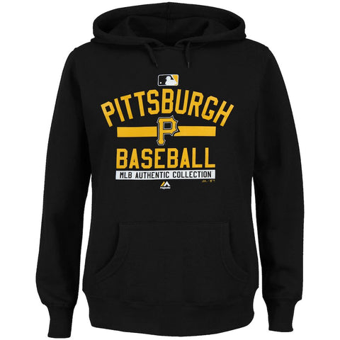 Pittsburgh Pirates Majestic Women's 2015 Authentic Collection Team Property Hoodie - Black
