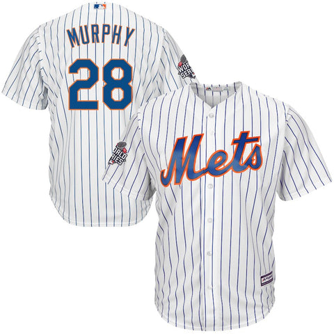 Daniel Murphy New York Mets Majestic 2015 World Series Bound Cool Base Jersey - White