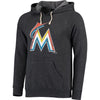 Miami Marlins Majestic Threads Women's Pullover Hoodie - Black
