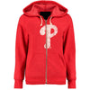 Philadelphia Phillies Majestic Women's Full-Zip Hoodie - Red