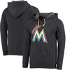 Miami Marlins Majestic Threads Women's Pullover Hoodie - Black