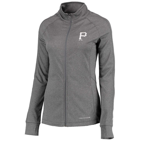 Pittsburgh Pirates Majestic Women's Scoring Sweetheart Jacket - Charcoal