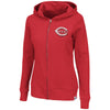 Cincinnati Reds Majestic Women's Dynamic Play Full-Zip Hoodie - Red