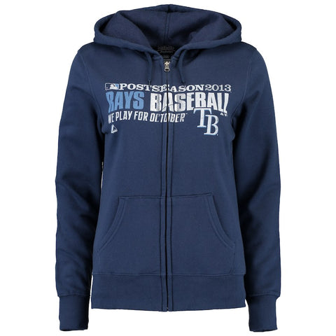 Tampa Bay Rays Majestic Women's 2013 Team Favorite Playoffs Full-Zip Hoodie - Navy